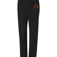 Bull Young Open-Bottom Sweatpants with Pockets - Black