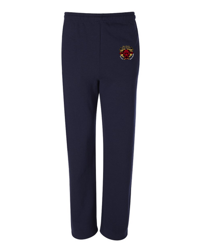 Bull Young Open-Bottom Sweatpants with Pockets - Navy
