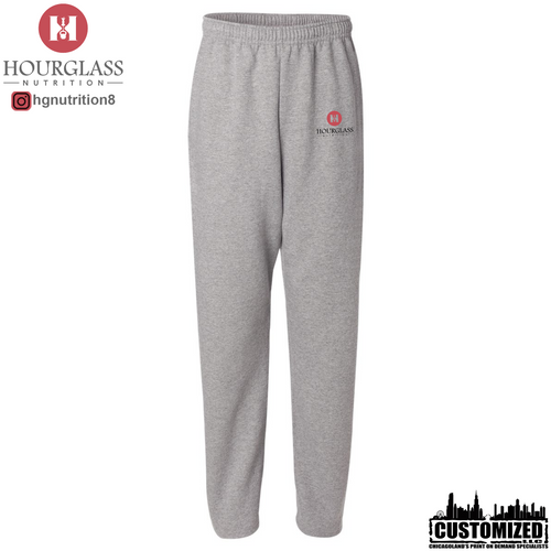 Hourglass Nutrition Open-Bottom Sweatpants with Pockets - Oxford