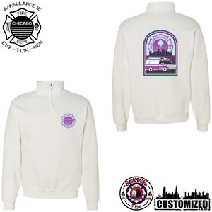 CFD Ambo Co. 15 "Summer Vibes" Quarter-Zip Sweatshirt - White