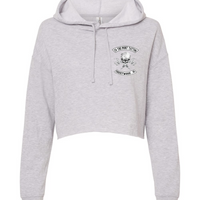 To The Point Tattoo "OG" Women's Crop Hoodie Style1 - Grey Heather