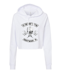 To The Point Tattoo "OG" Women's Crop Hoodie Style2 - White