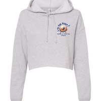To The Point Piercing Studio Women's Crop Hoodie Style1 - Grey Heather