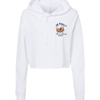 To The Point Piercing Studio Women's Crop Hoodie Style1 - White