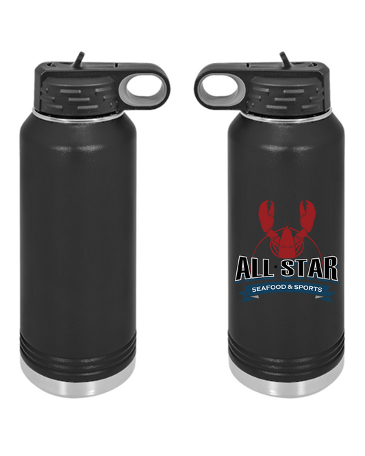 All Star S&S 32oz. Stainless Steel Water Bottle - Black