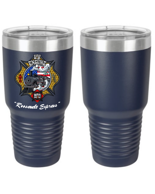 Broadview FD "Engine 7" 30oz. Stainless Steel Tumbler - Navy