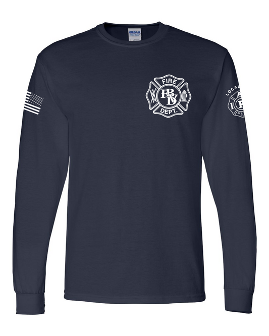 Broadview FD Engine 7 Gildan long sleeve shirt - Navy