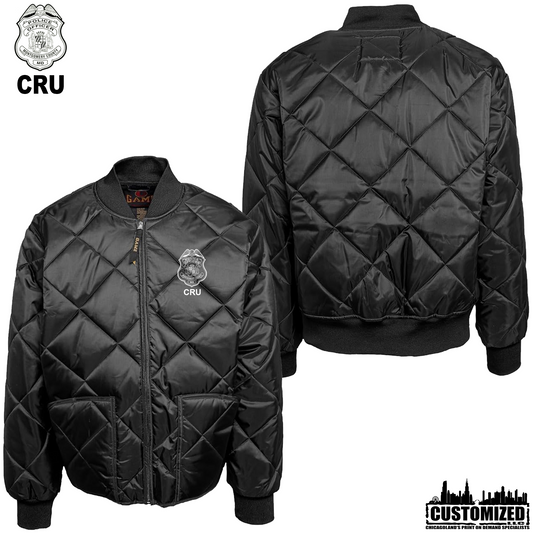 MCPD CRU Embroidered Game Sportwear The Bravest Jacket "Style1" - Black