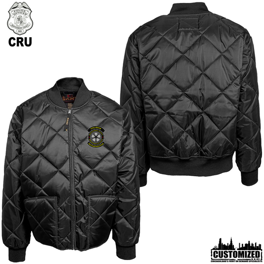 MCPD CRU Embroidered Game Sportwear The Bravest Jacket "Style2" - Black