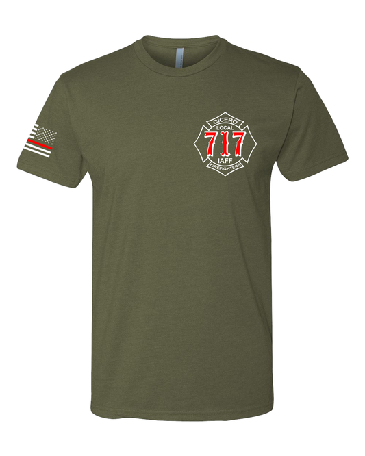 CFD Next Level Duty shirt - Military Green