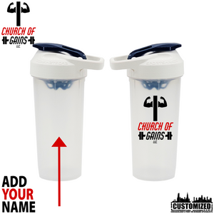 Church of Gains Clear USA-Made SportShaker shaker cup