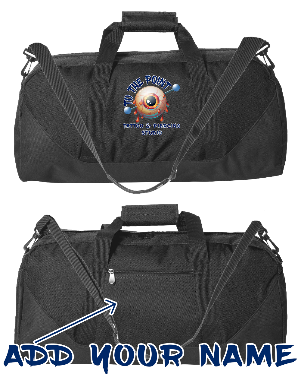 To The Point Piercing Studio 22.5" Duffle Bag - Black