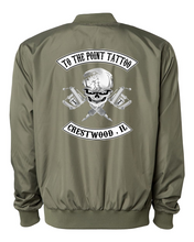 Load image into Gallery viewer, To The Point Tattoo &quot;OG&quot; Lightweight Bomber Jacket - Army Green