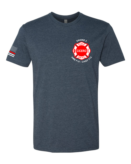 CFD Engine#2 Next Level shirt - Midnight Navy