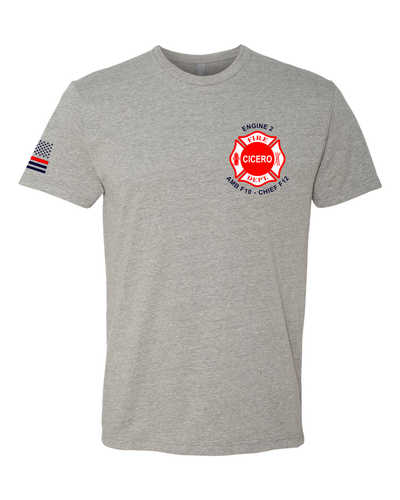 CFD Engine#2 Next Level shirt - Heather Grey