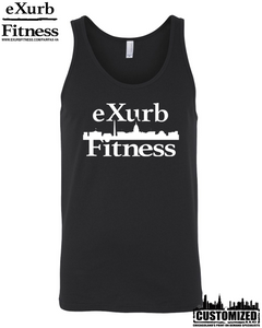 Exurb Fitness "DC Skyline" Jersey Tank - Black