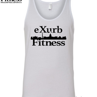 Exurb Fitness "DC Skyline" Jersey Tank - White