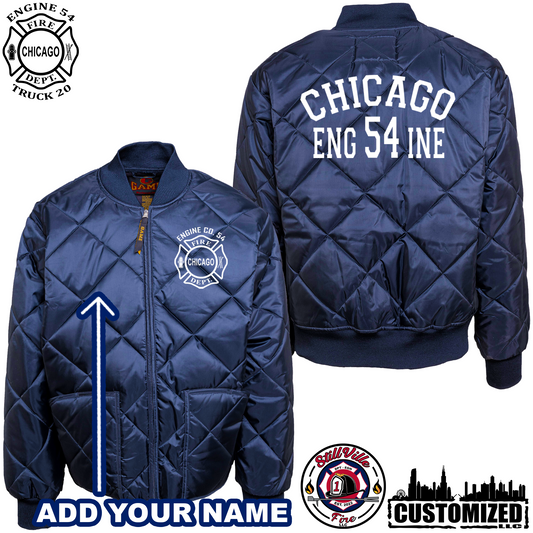 CFD Embroidered Engine 54 Game Workwear Jacket - Navy