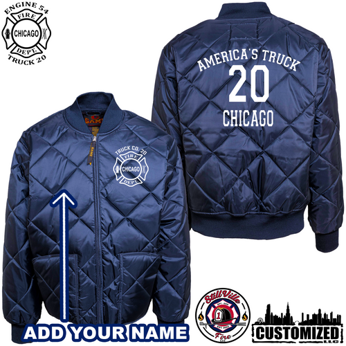 CFD Embroidered Truck 20 Game Workwear Jacket - Navy