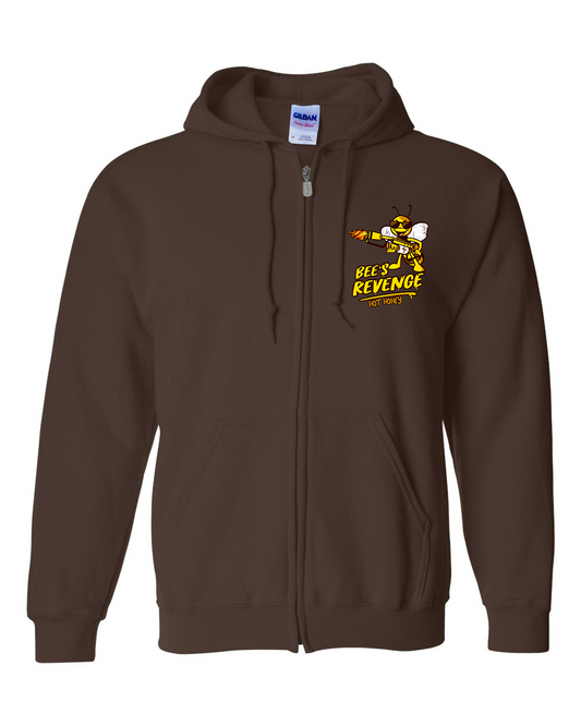 Bee's Revenge "OG"  Hot Honey Zip up - Dark Chocolate