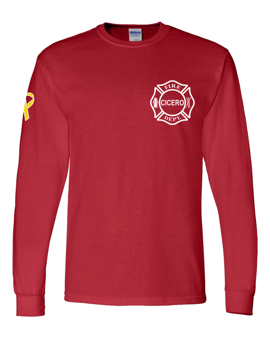 CFD R.E.D. Gildan Long Sleeve - Red