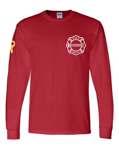 CFD R.E.D. Gildan Long Sleeve - Red