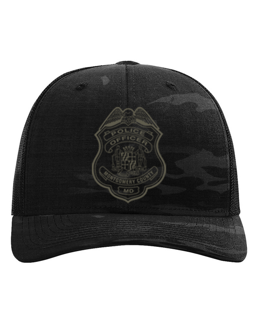 MCPD Tactical Trucker Cap - Multicam Black
