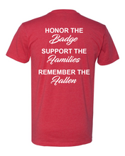 Load image into Gallery viewer, 100 Club &quot;Honor-Support-Remember&quot; Shirt - Red