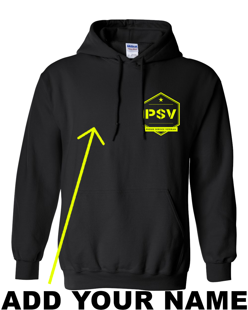 PSV Gildan Hoodie - Black