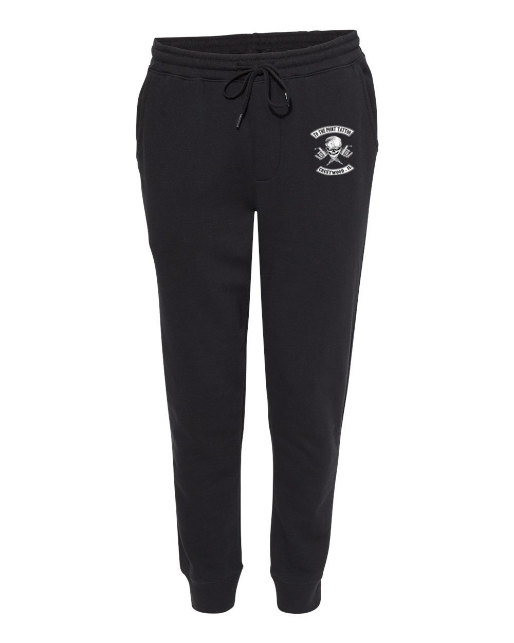 To The Point Tattoo "OG" Midweight Fleece Pants w/Pockets - Black