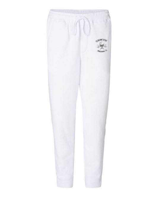 To The Point Tattoo "OG" Midweight Fleece Pants w/Pockets - White