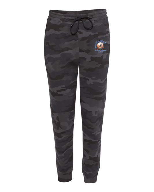 To The Point Piercing Studio Midweight Fleece Pants w/Pockets - Black Camo