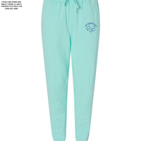 The Barketplace Midweight Fleece Pants w/Pockets (Blue Logo) - Mint