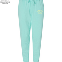 The Barketplace Midweight Fleece Pants w/Pockets (Yellow Logo) - Mint