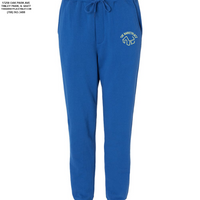 The Barketplace Midweight Fleece Pants w/Pockets (Yellow Logo) - Royal
