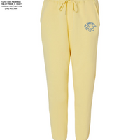 The Barketplace Midweight Fleece Pants w/Pockets (Blue Logo) - Yellow
