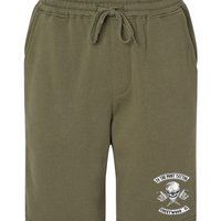 To The Point Tattoo "OG" Midweight Fleece Shorts w/Pockets - Army Green