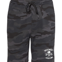To The Point Tattoo "OG" Midweight Fleece Shorts w/Pockets - Black Camo