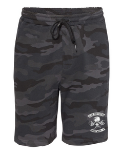 To The Point Tattoo "OG" Midweight Fleece Shorts w/Pockets - Black Camo