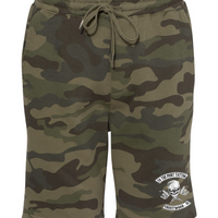 To The Point Tattoo "OG" Midweight Fleece Shorts w/Pockets - Forest Camo