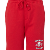 To The Point Tattoo "OG" Midweight Fleece Shorts w/Pockets - Red
