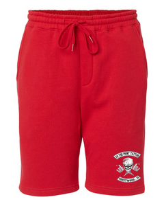 To The Point Tattoo "OG" Midweight Fleece Shorts w/Pockets - Red