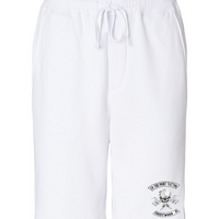 To The Point Tattoo "OG" Midweight Fleece Shorts w/Pockets - White