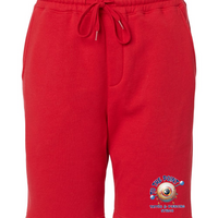 To The Point Piercing Studio Midweight Fleece Shorts w/Pockets - Red