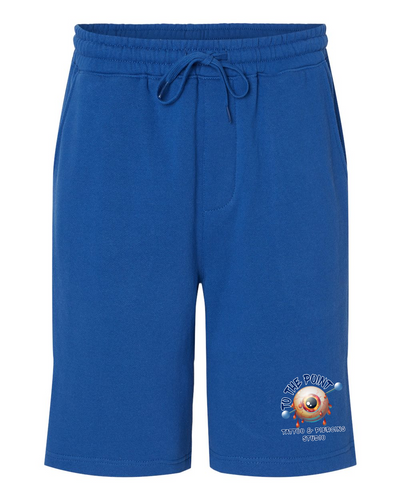 To The Point Piercing Studio Midweight Fleece Shorts w/Pockets - Royal