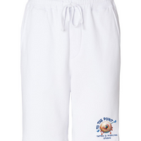 To The Point Piercing Studio Midweight Fleece Shorts w/Pockets - White