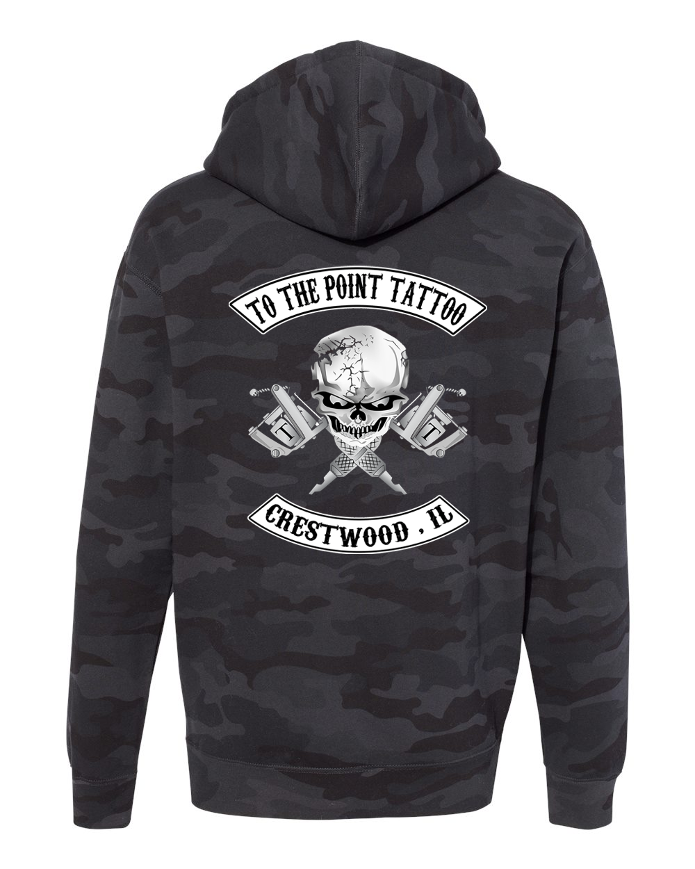 To The Point Tattoo "OG" Heavyweight Hoodie - Black Camo