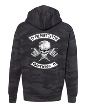 Load image into Gallery viewer, To The Point Tattoo &quot;OG&quot; Heavyweight Hoodie - Black Camo
