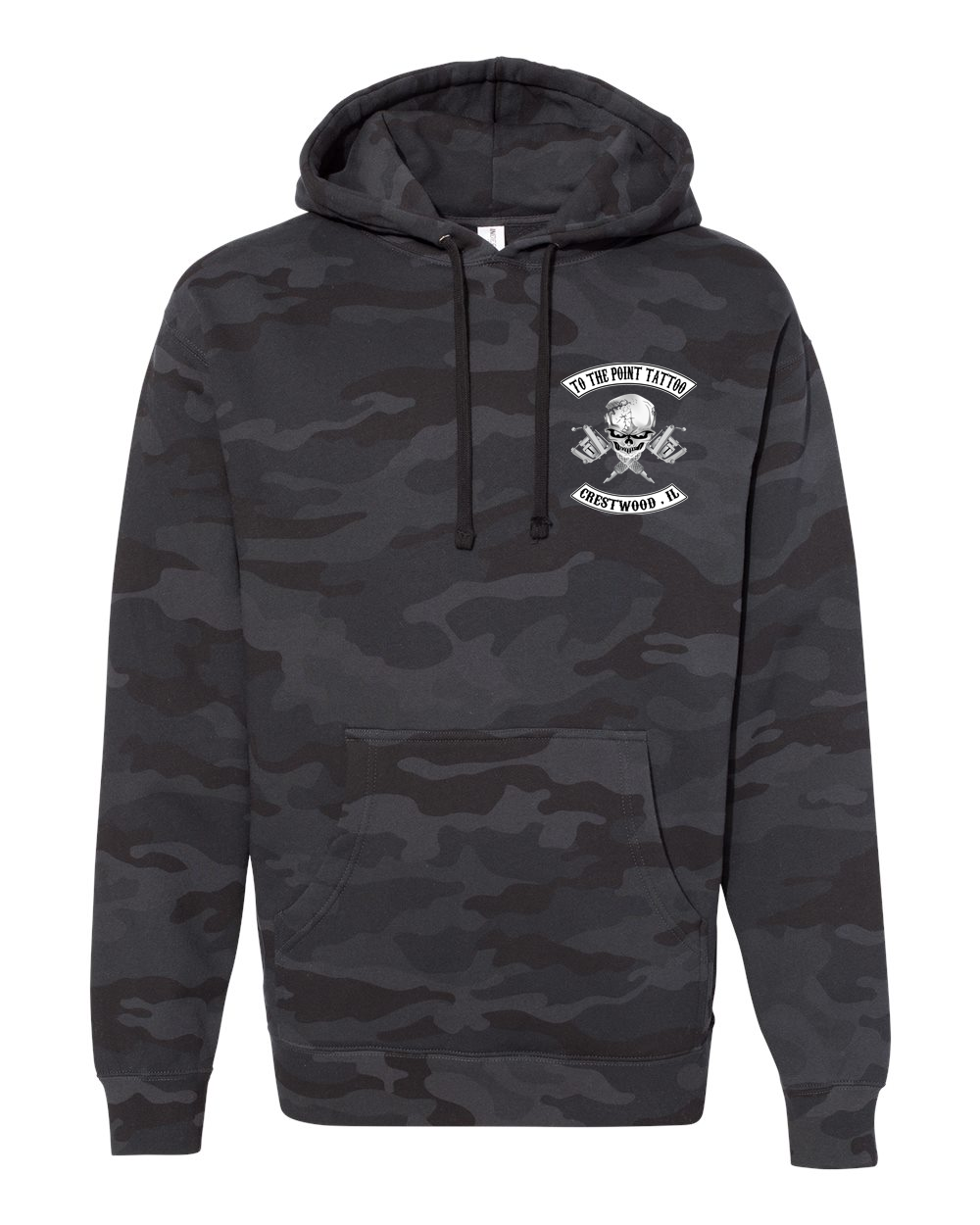 To The Point Tattoo "OG" Heavyweight Hoodie - Black Camo