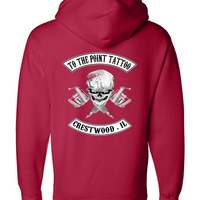 To The Point Tattoo "OG" Heavyweight Hoodie - Red